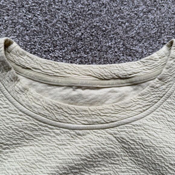 LULULEMON TEXTURED CREWNECK PULLOVER SWEATER DEW GREEN SHIRT WOMENS 12 - Picture 3 of 8